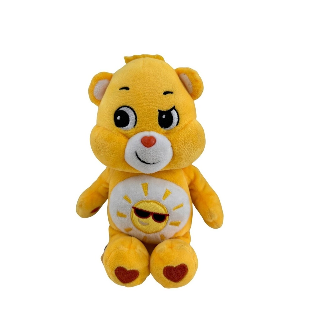 Care Bears Togetherness‎ Bear Plush 9" Yellow Sunglasses Embroidery Basic Fun